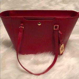 Lauren Ralph Lauren Red Handbag